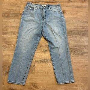 Madewell Classic Blue Straight Leg Jeans